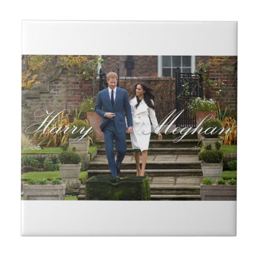 Harry en Meghan Markle Royal Wedding Tegeltje (Voorkant)