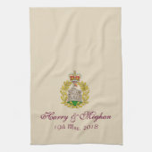 Harry en Meghan Royal Wedding Dish Towel Theedoek (Verticaal)