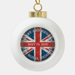 Harry en Meghan Royal Wedding Keramische Bal Ornament