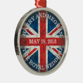 Harry en Meghan Royal Wedding Metalen Ornament (Rechts)