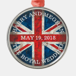 Harry en Meghan Royal Wedding Metalen Ornament