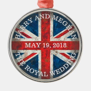 Harry en Meghan Royal Wedding Metalen Ornament