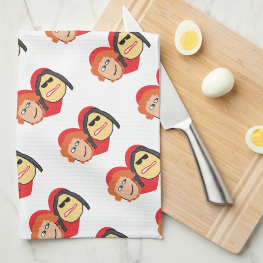 Harry en Meghan Theedoek (Quarter Fold)