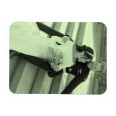 Harry en Meghan trouwportret gestileerd Magneet (Horizontaal)