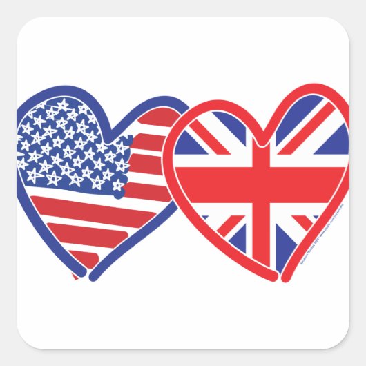Harry en Meghan Vierkante Sticker (Voorkant)