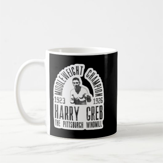 Harry Greb Classic T Shirt Copy Copy Copy Copy Cop Koffiemok (Links)