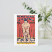 Harry Handcuff Houdini, de gevangenisbreker 1900 Briefkaart (Staand voorkant)