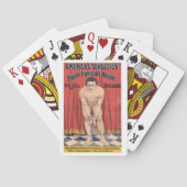 Harry Handcuff Houdini, de gevangenisbreker 1900 Pokerkaarten (Achterkant)