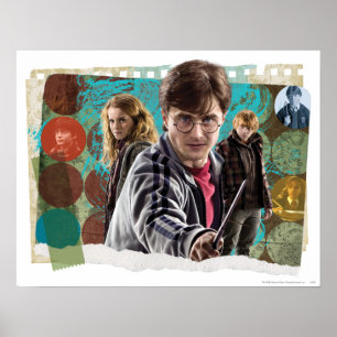 Harry, Hermione en Ron 1 Poster