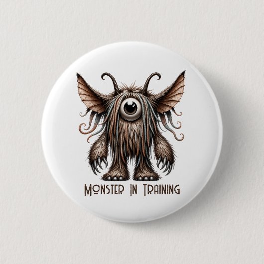 Harry – Het Beest Met de Grote Ogen Ronde Button 5,7 Cm (Voorkant)