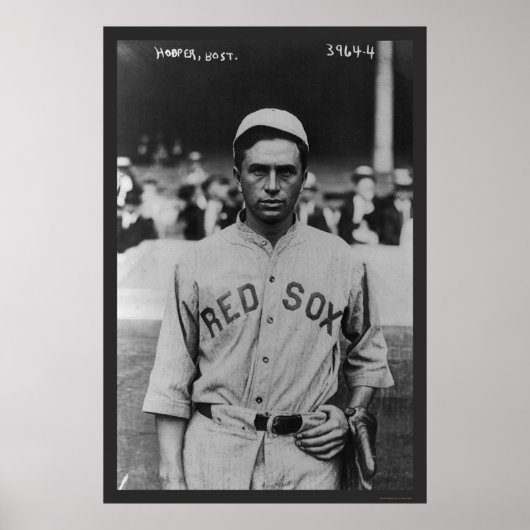 Harry Hooper Red Sox Baseball 1914 Poster (Voorkant)