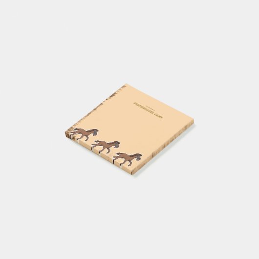 Harry Horse Rustic - 1 Post-it® Notes (Schuin)