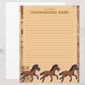 Harry Horse Rustic Lined Paper Sheet (Voorkant / Achterkant)