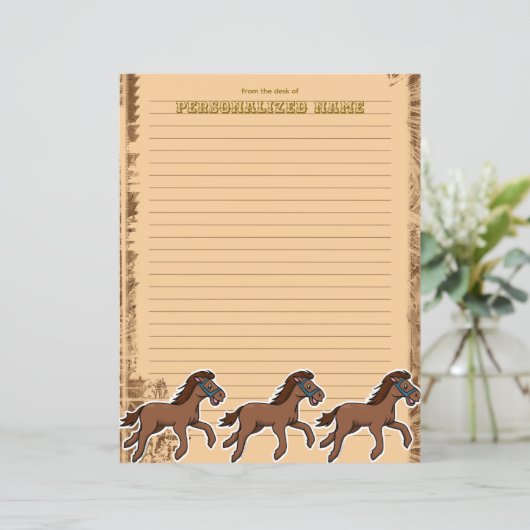 Harry Horse Rustic Lined Paper Sheet (Staand voorkant)