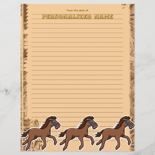 Harry Horse Rustic Lined Paper Sheet (Voorkant)