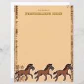 Harry Horse Rustic ongevoerde papieren vel (Voorkant / Achterkant)