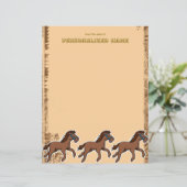 Harry Horse Rustic ongevoerde papieren vel (Staand voorkant)