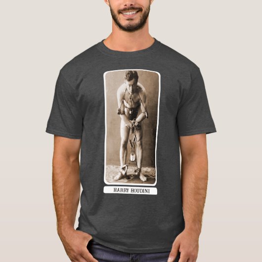 Harry Houdini, 1889 T-shirt (Voorkant)