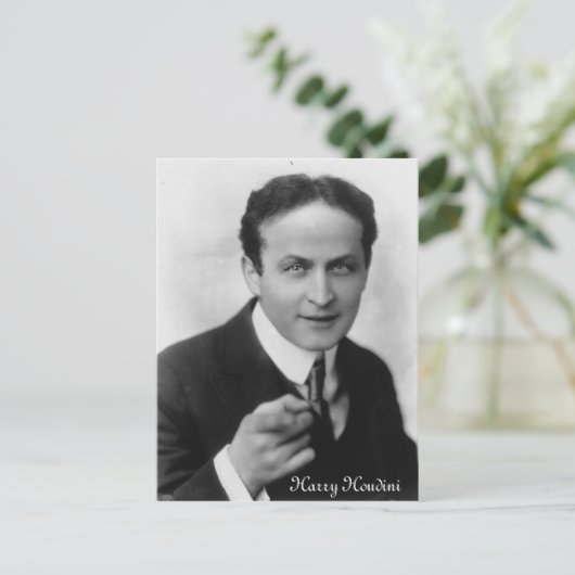 Harry Houdini Briefkaart (Staand voorkant)