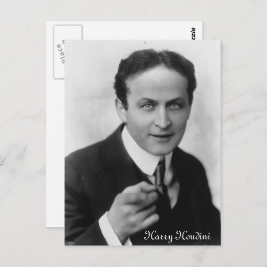 Harry Houdini Briefkaart (Voorkant / Achterkant)
