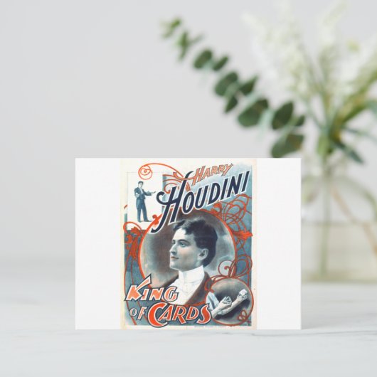 Harry Houdini Briefkaart (Staand voorkant)