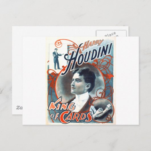 Harry Houdini Briefkaart (Voorkant / Achterkant)