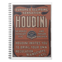Harry Houdini: De koning van de handboeien van de Notitieboek