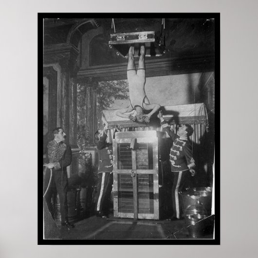 Harry HOUDINI Escape Artiest Water Torture Poster (Voorkant)