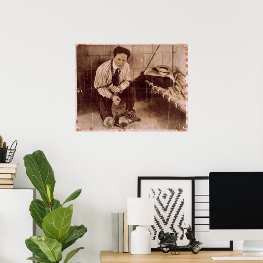 Harry HOUDINI Escape Artist VAUDEVILLE Poster (Thuiskantoor)