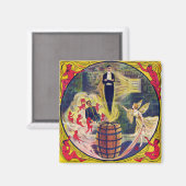  Harry Houdini Gevangenis Cel en Barrel Mystery Magneet (Voorkant / Achterkant)