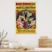 Harry Houdini Gevangenis Cel en Barrel Mystery Poster (Keuken)