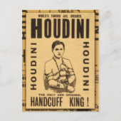 Harry Houdini, Handcuff King! Briefkaart (Voorkant)