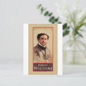 Harry Houdini Illusionist ~ Magicien ~ Escapologis Briefkaart (Staand voorkant)