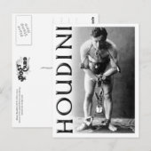 Harry Houdini in Chains Briefkaart (Voorkant / Achterkant)