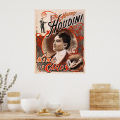 Harry Houdini King of Kaarten Poster (Keuken)