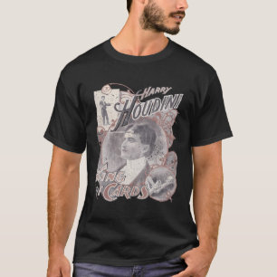 Harry Houdini King van Kaarten Rare Print T-shirt