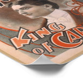 Harry Houdini, 'Koning van het  theater van Kaarte Poster (Hoek)