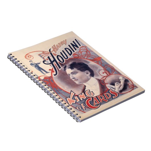 Harry Houdini, koning van kaarten 1895 Notitieboek (Rechterzijde)