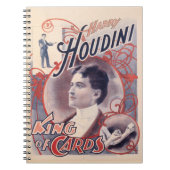 Harry Houdini, koning van kaarten 1895 Notitieboek (Voorkant)