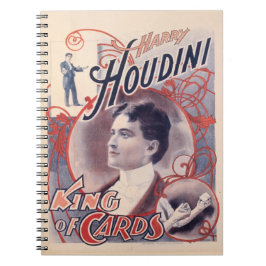 Harry Houdini, koning van kaarten 1895 Notitieboek