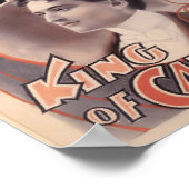 Harry Houdini, koning van kaarten 1895 Poster (Hoek)