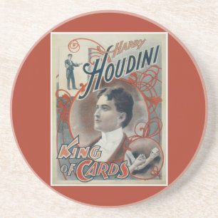 Harry Houdini  Magicien Poster Zandsteen Onderzetter