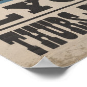 Harry HOUDINI Mentalist VAUDEVILLE Poster (Hoek)