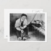 Harry Houdini Over aan Escape uit de gevangenis Briefkaart (Voorkant / Achterkant)