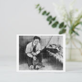 Harry Houdini Over aan Escape uit de gevangenis Briefkaart (Staand voorkant)