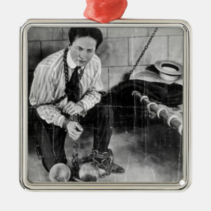 Harry Houdini Over aan Escape uit de gevangenis Metalen Ornament
