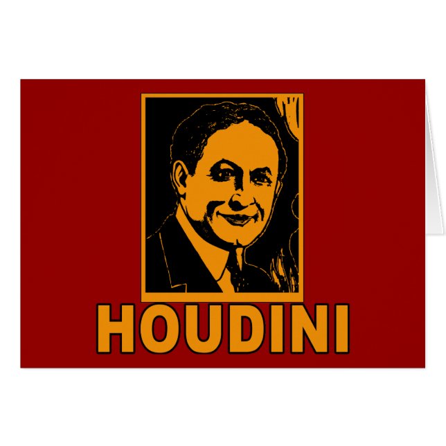 Harry Houdini Poster T shirten, Mokken, geschenken (Voorkant Horizontaal)