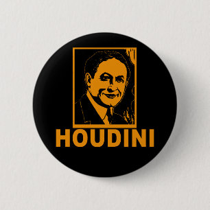 Harry Houdini Poster T shirten, Mokken, geschenken Ronde Button 5,7 Cm