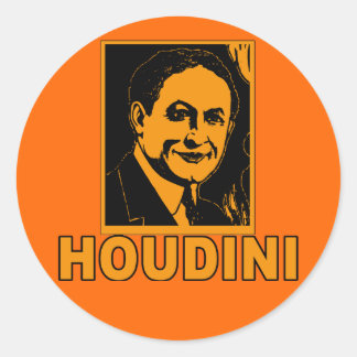 Harry Houdini Poster T shirten, Mokken, geschenken Ronde Sticker