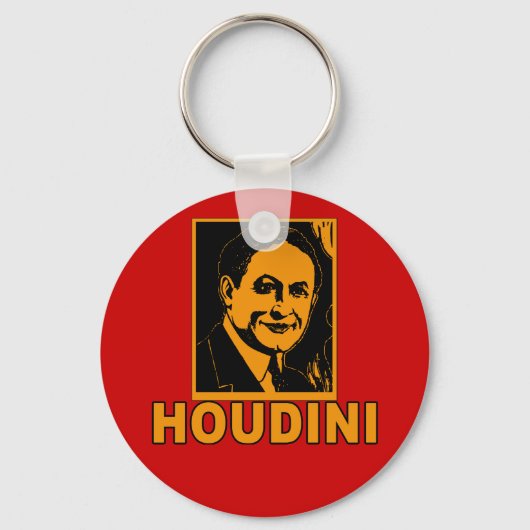 Harry Houdini Poster T shirten, Mokken, geschenken Sleutelhanger (Voorkant)